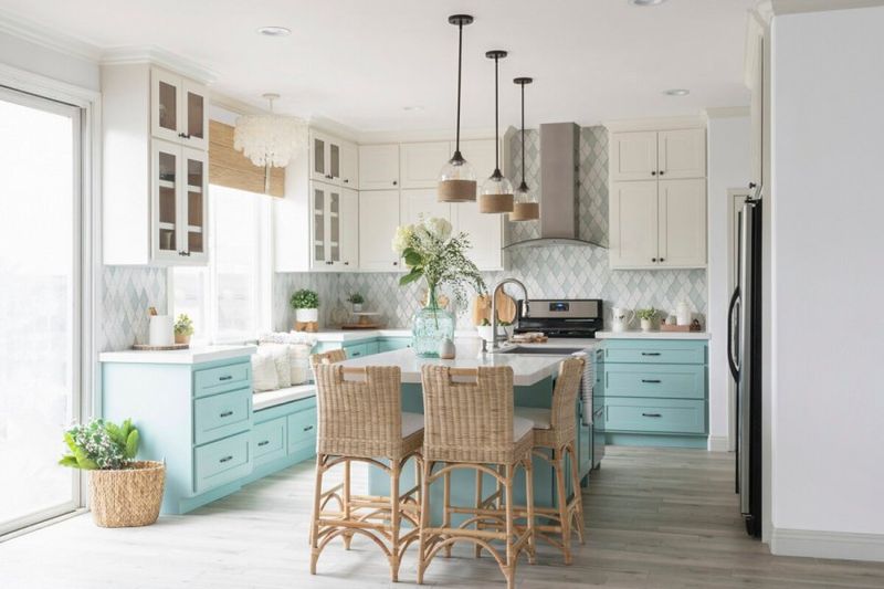 Open Concept Beach Bungalow Kitchen