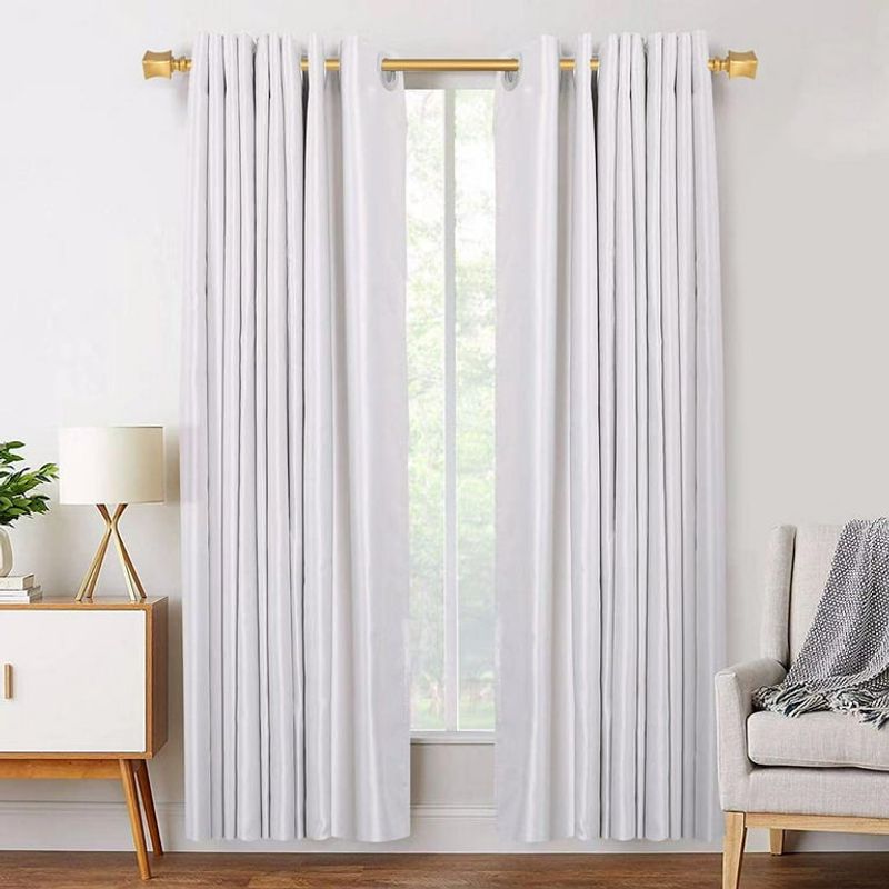 Use Gold Curtain Rods Throughout Your Home
