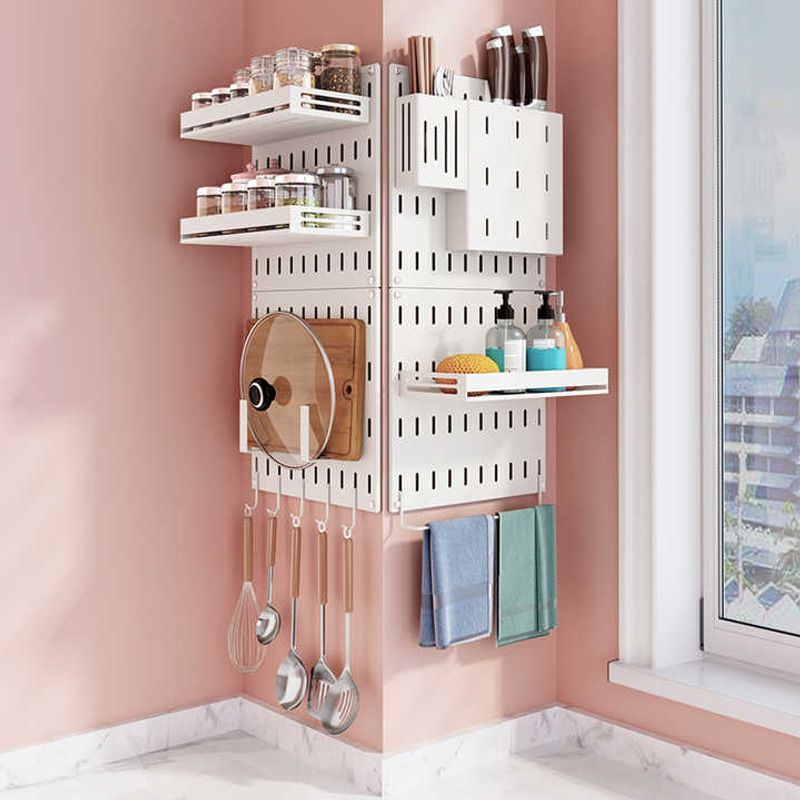 Use Pegboard For Customizable Dish Display