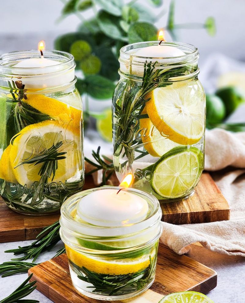 Mason Jar Bug Repellent Candles