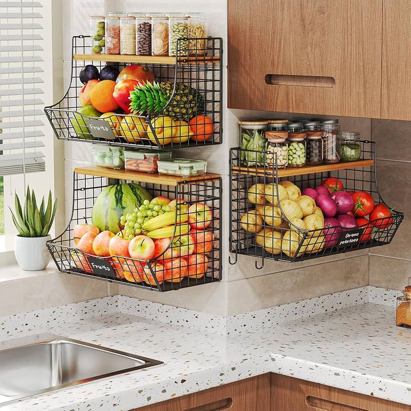 Wall-Mounted Baskets
