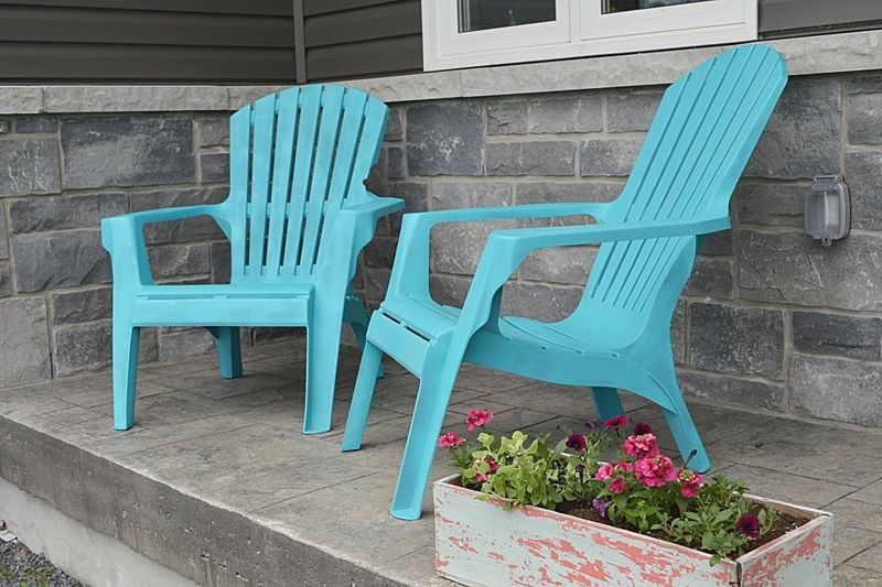 Plastic Adirondack Chairs In Bright Colors