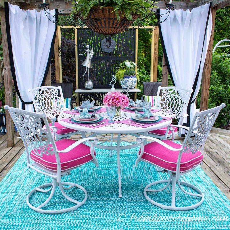 Outdoor Curtains In Tropical Prints