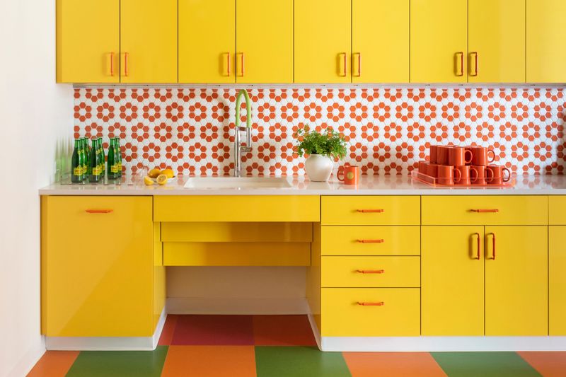 Colorful Statement Cabinetry