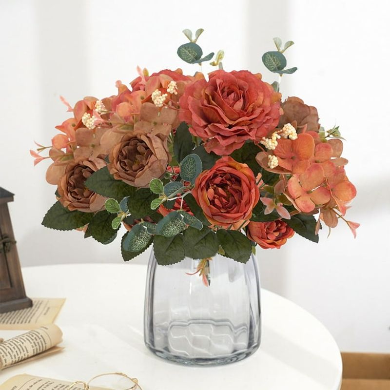 Artificial Flower Arrangements In Vases