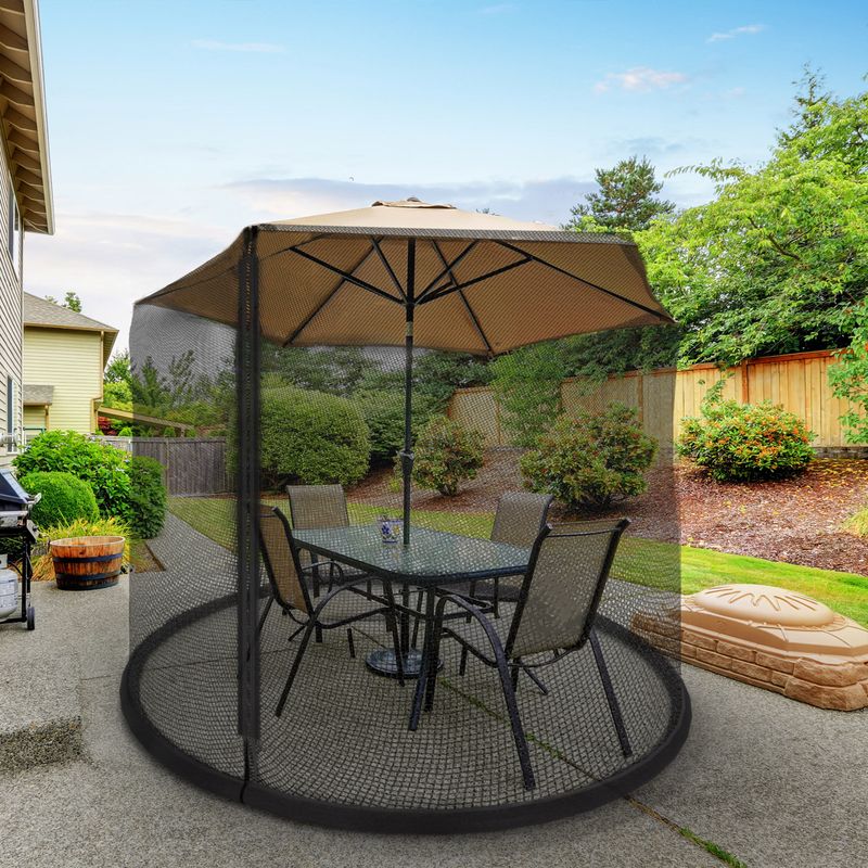 Umbrella With Mosquito Netting
