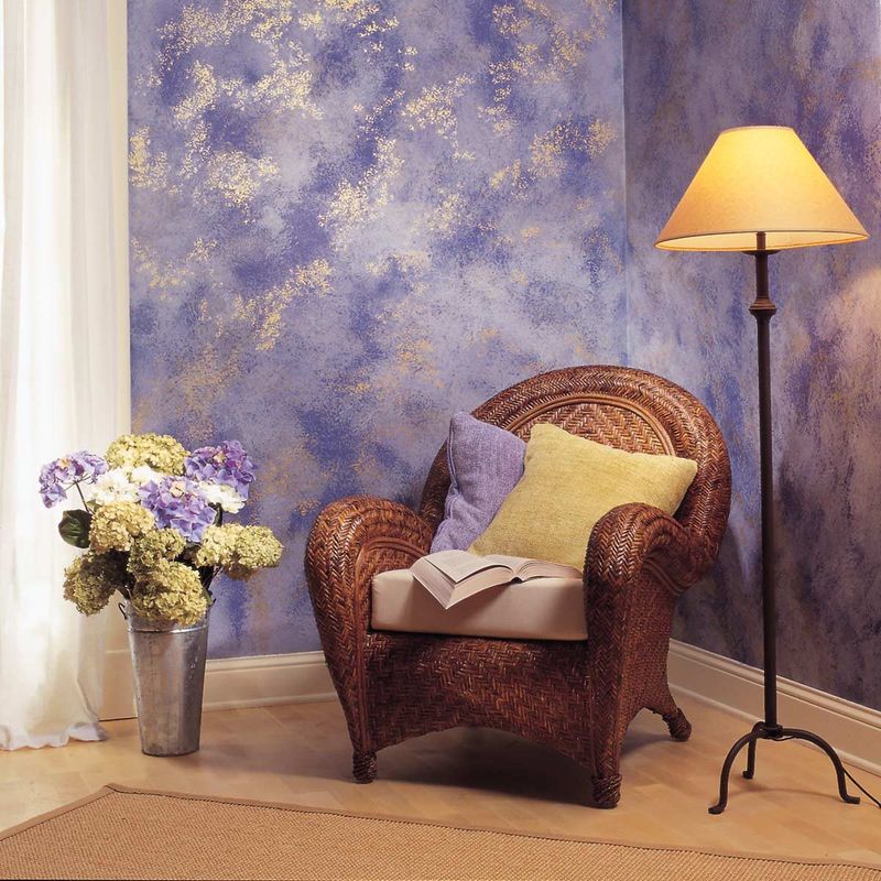 Sponge-Painted Walls