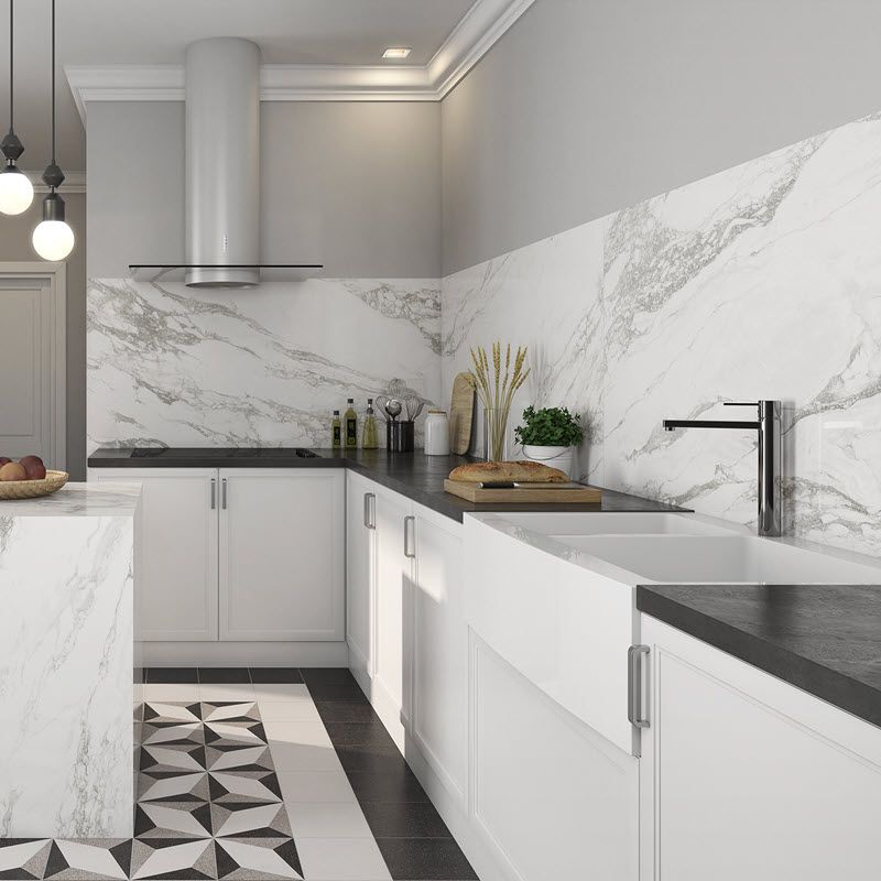 Marble-Look Porcelain