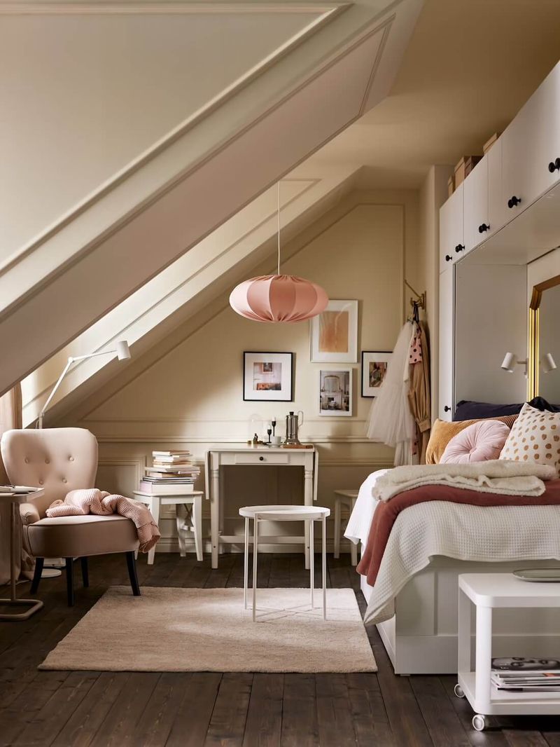 Embrace Low Furniture That Fits Under The Slope