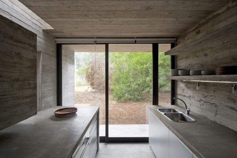 Using unconventional materials like concrete or leather