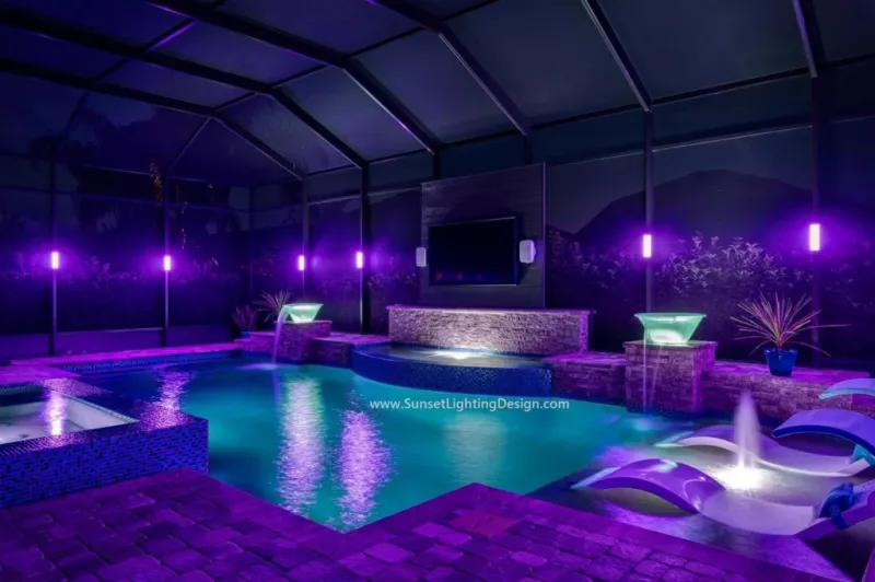 Pool with LED Lighting