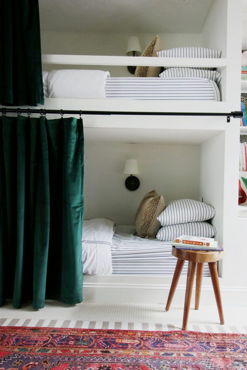 Bunk Bed With Privacy Curtains