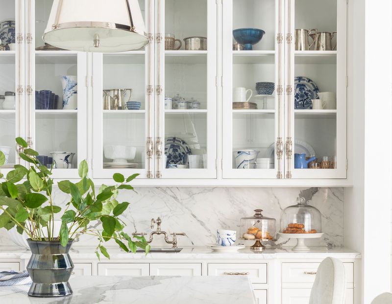 Glass-Front Upper Cabinets