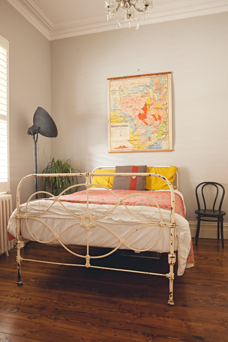 Hanging off bed frames or headboards