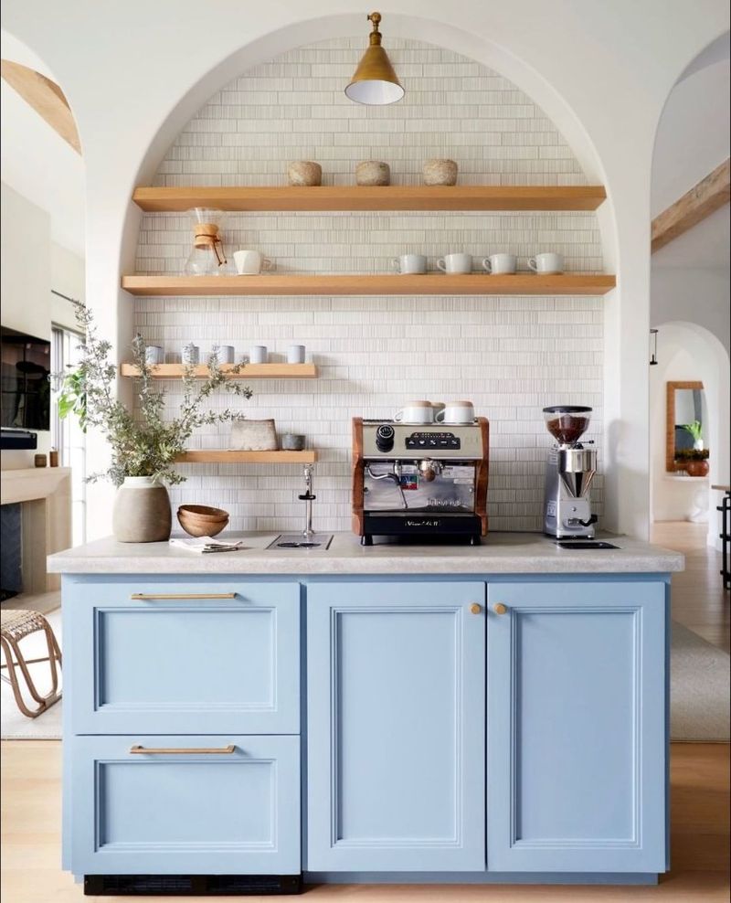 Create A Coffee Station With Built-In Dish Storage