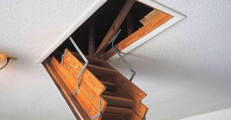 Is Your Attic Door In The Middle Of A Hallway? Don’t Ignore It, Decorate It