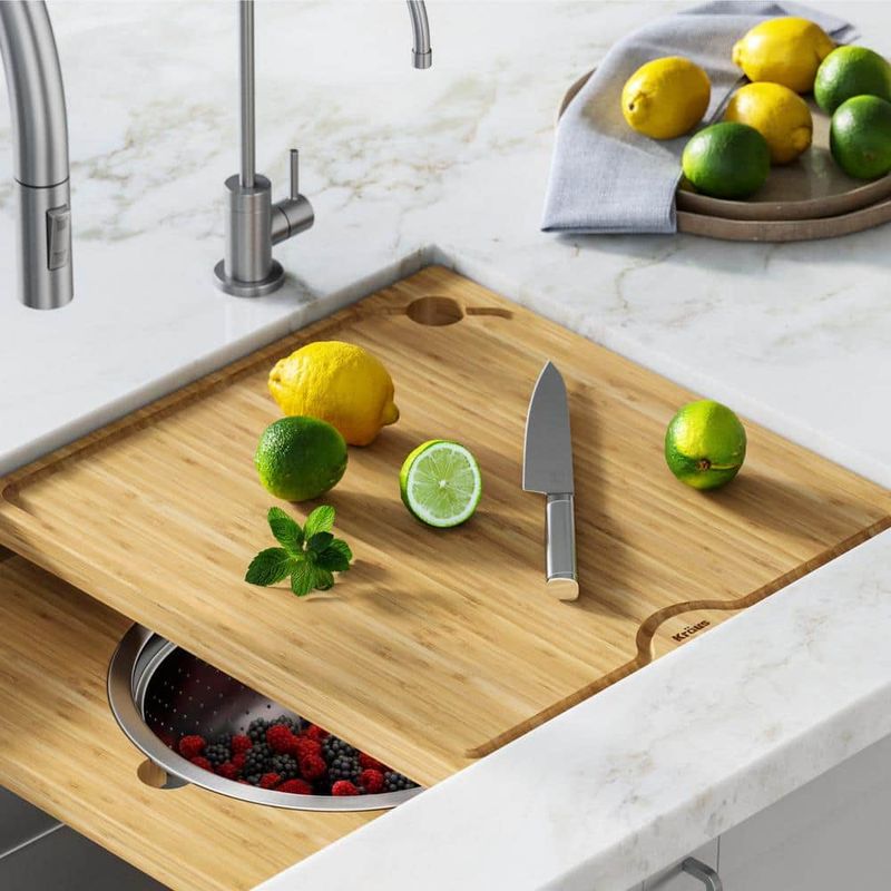 Integrated Cutting Boards and Prep Areas