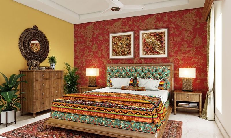 Indian Rajasthani Bedroom