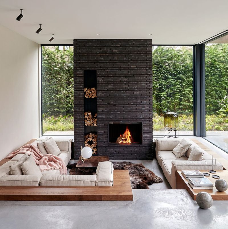 Sunken Living Rooms Create Level Changes