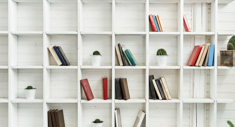 Empty Bookshelves