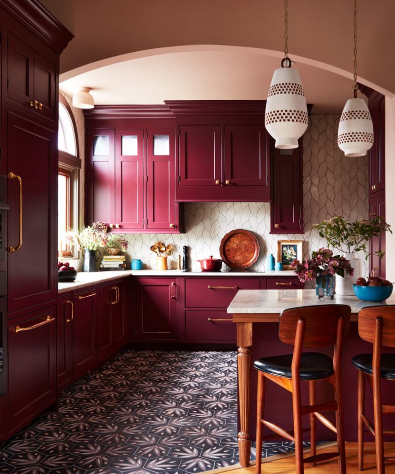 High-Gloss Burgundy