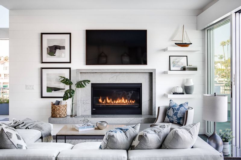 Living Rooms With No Media Storage Planning