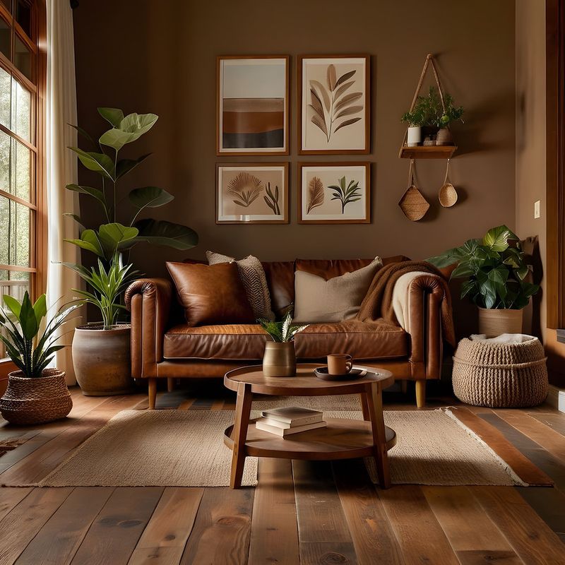 Mix Textures Like Leather, Wood, and Linen