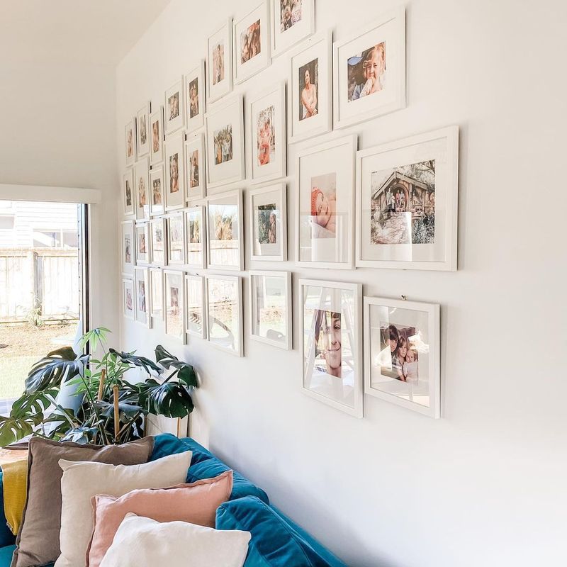 Gallery Wall With Personal Photos
