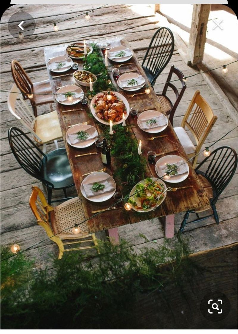 A perfectly mismatched dining set collected piece by piece