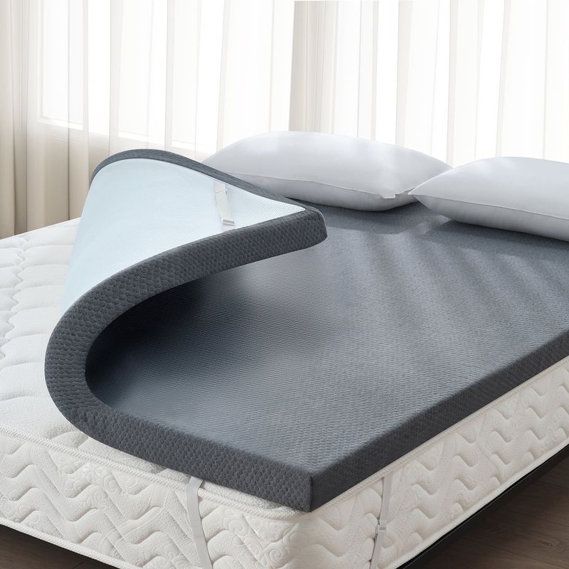 Cooling Gel Memory Foam Topper Cover
