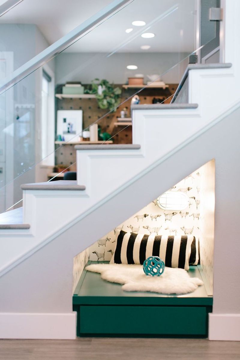 Under-stair pet nooks