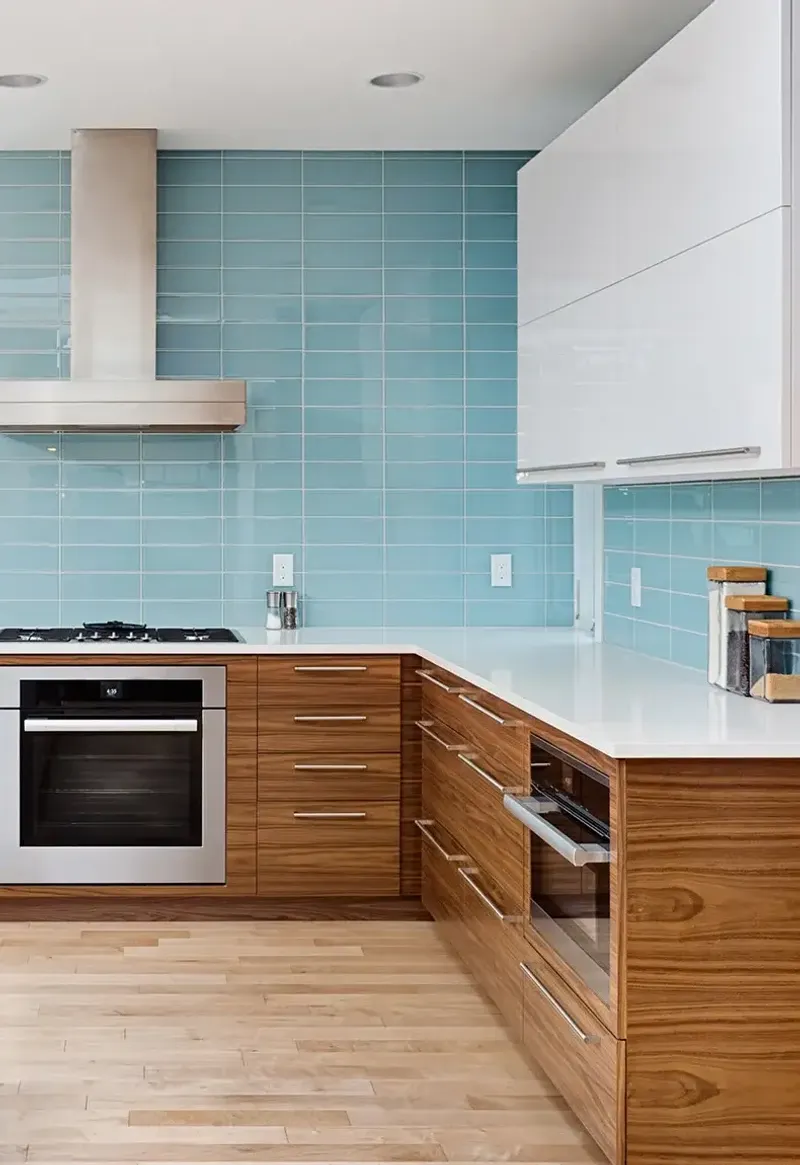 Horizontal Lines Make Cabinets Look Wider