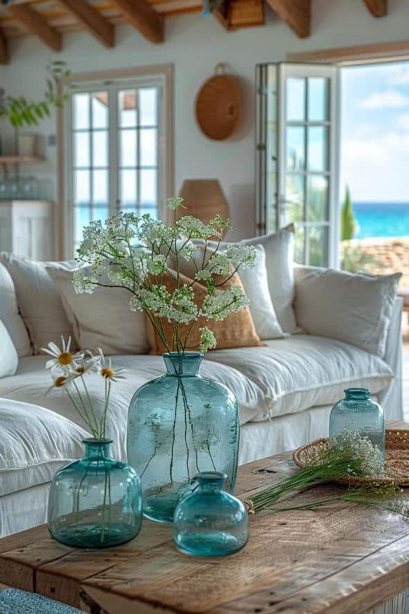 Glass Vases Capture Ocean Clarity