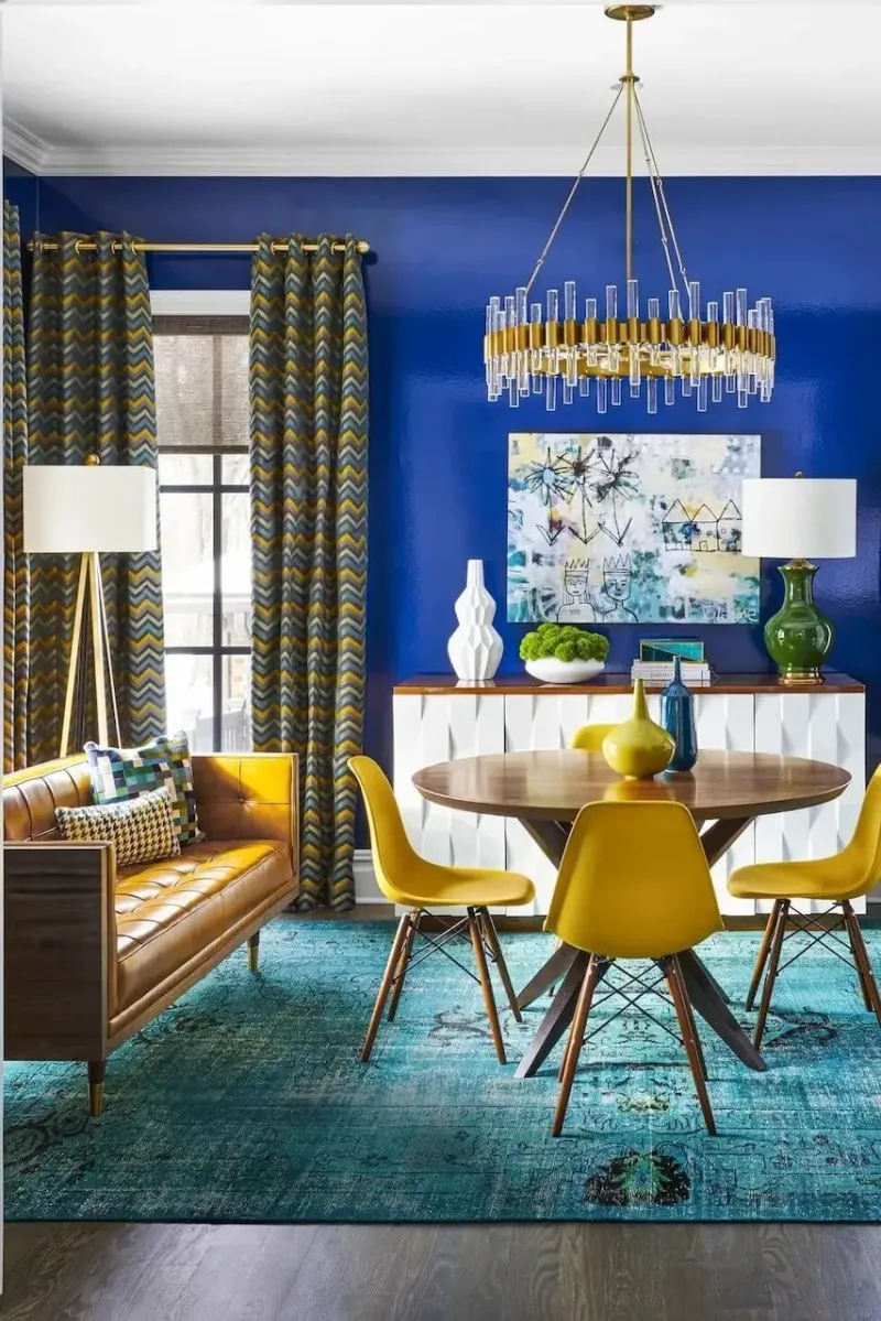 Bright Yellow Against Blue