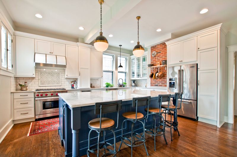 Bold-Colored Kitchen Islands