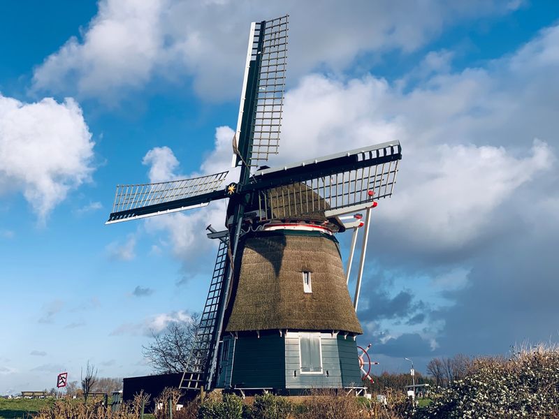 Authentic Dutch windmill, Utrecht, Netherlands
