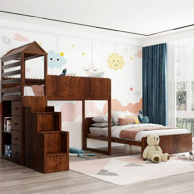 Cabin Style Bunk Bed With Drawers
