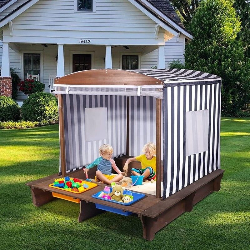 Small play area with convertible furniture