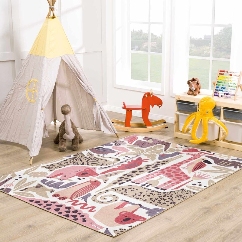 Washable Rugs Define Play Zones