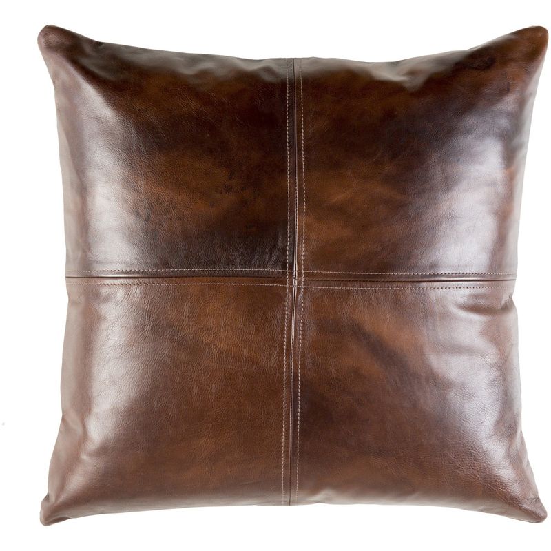 Accent Leather Throw Pillows