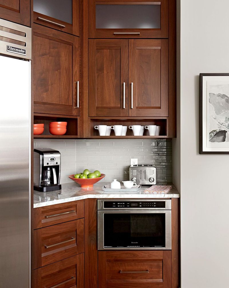 Corner Cabinet Coffee Hideaway