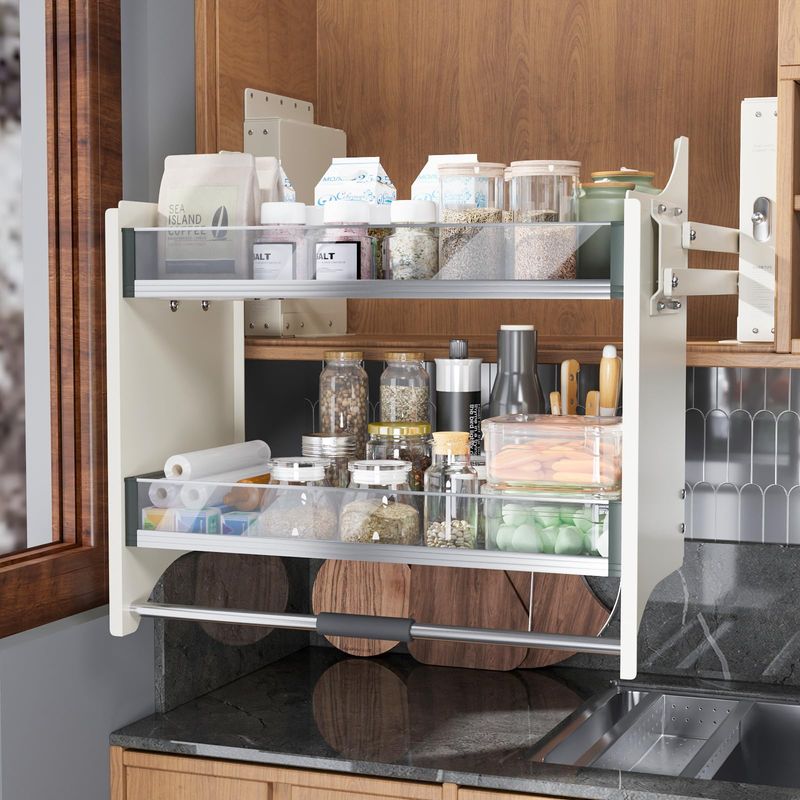 Fold-Down Temporary Shelf