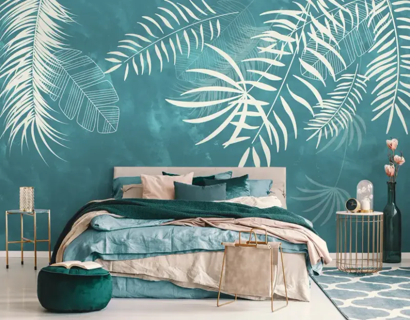 Tropical Teal and Coconut White