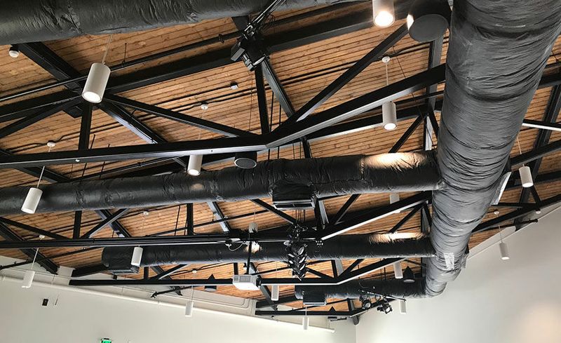 Industrial-Style Open Ductwork