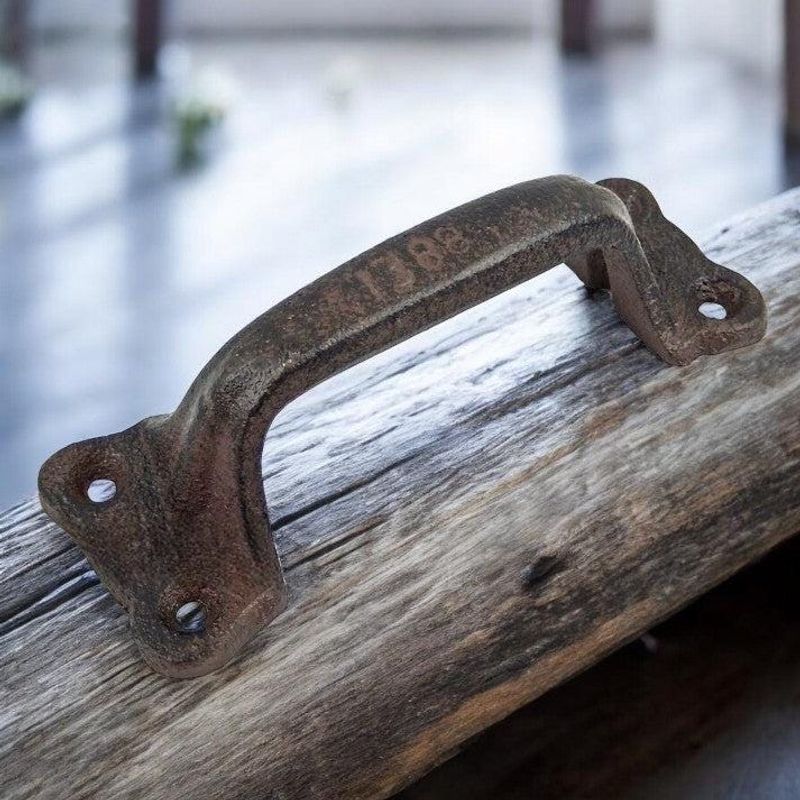 Rustic iron with rough texture