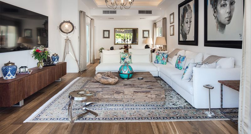 Hardwood With Area Rugs