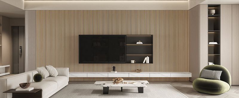 Slat Wood Wall Treatment