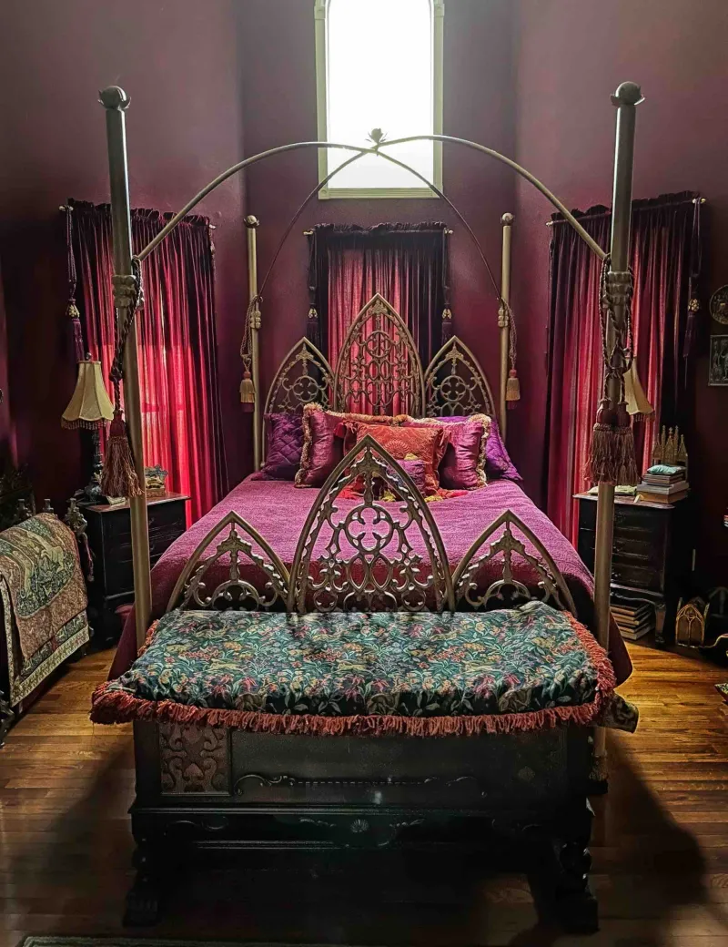 Gothic Revival Metal Bed