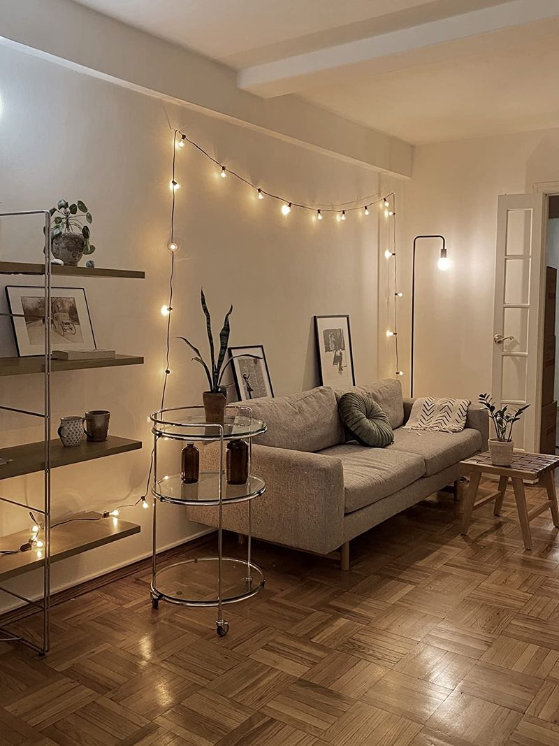 String Lights Beyond The Dorm Room