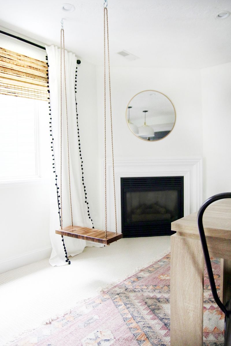Ceiling-Mounted Indoor Swing in Your Living Room